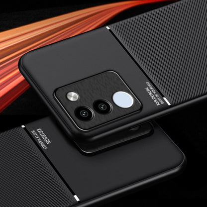 Classic Tilt Strip Grain Magnetic PC Hybrid TPU Phone Case, For vivo V29e Global, For vivo Y35+, For vivo S17, For vivo S17e, For vivo iQOO Neo8, For vivo Y78