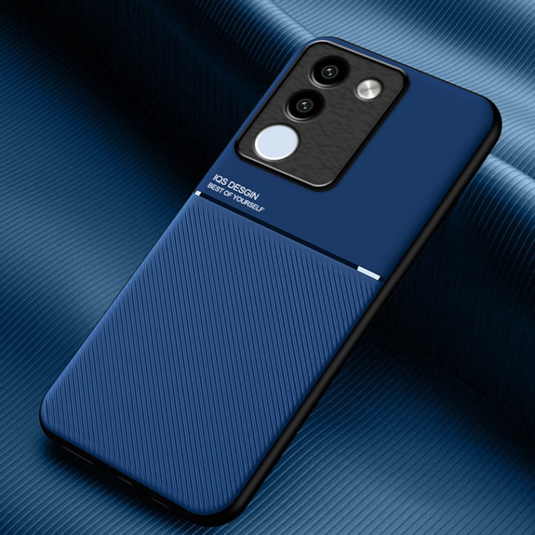 Classic Tilt Strip Grain Magnetic PC Hybrid TPU Phone Case, For vivo V29e Global, For vivo Y35+, For vivo S17, For vivo S17e, For vivo iQOO Neo8, For vivo Y78