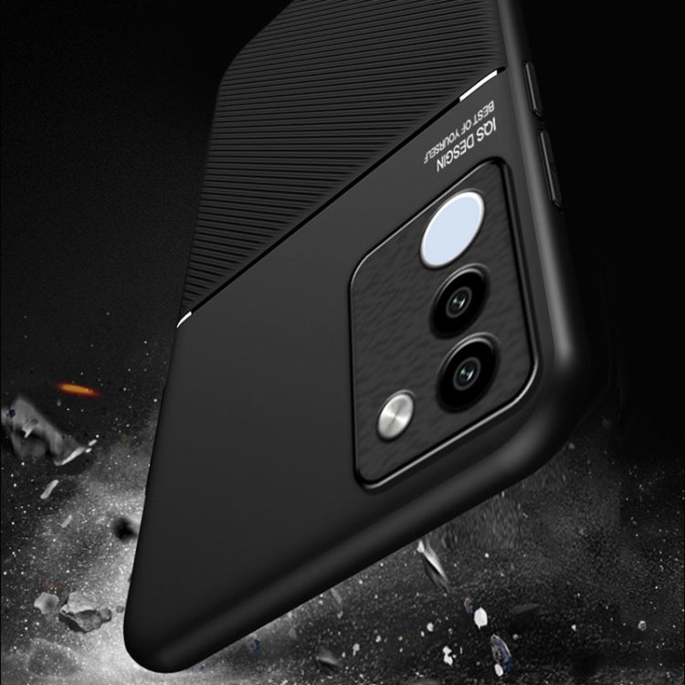 Classic Tilt Strip Grain Magnetic PC Hybrid TPU Phone Case, For vivo V29e Global, For vivo Y35+, For vivo S17, For vivo S17e, For vivo iQOO Neo8, For vivo Y78