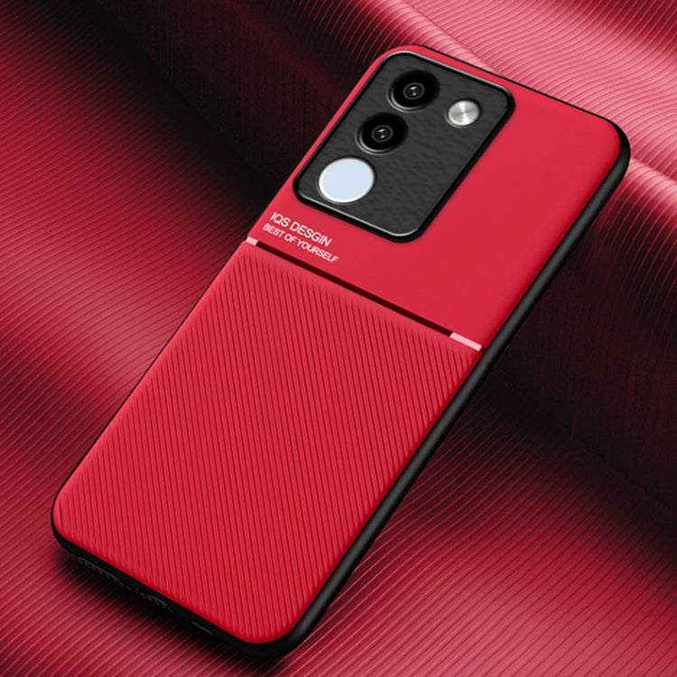 Classic Tilt Strip Grain Magnetic PC Hybrid TPU Phone Case, For vivo V29e Global, For vivo Y35+, For vivo S17, For vivo S17e, For vivo iQOO Neo8, For vivo Y78