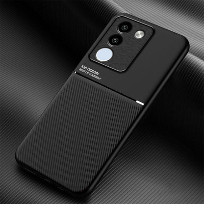 Classic Tilt Strip Grain Magnetic PC Hybrid TPU Phone Case, For vivo V29e Global, For vivo Y35+, For vivo S17, For vivo S17e, For vivo iQOO Neo8, For vivo Y78
