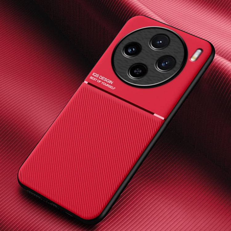 Classic Tilt Strip Grain Magnetic PC Hybrid TPU Phone Case, For vivo S18 Pro, For vivo S18, For vivo X100 Pro, For vivo X100, For vivo iQOO 12, For vivo V29e