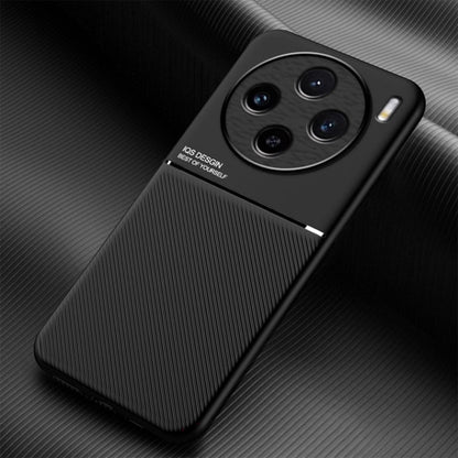 Classic Tilt Strip Grain Magnetic PC Hybrid TPU Phone Case, For vivo S18 Pro, For vivo S18, For vivo X100 Pro, For vivo X100, For vivo iQOO 12, For vivo V29e