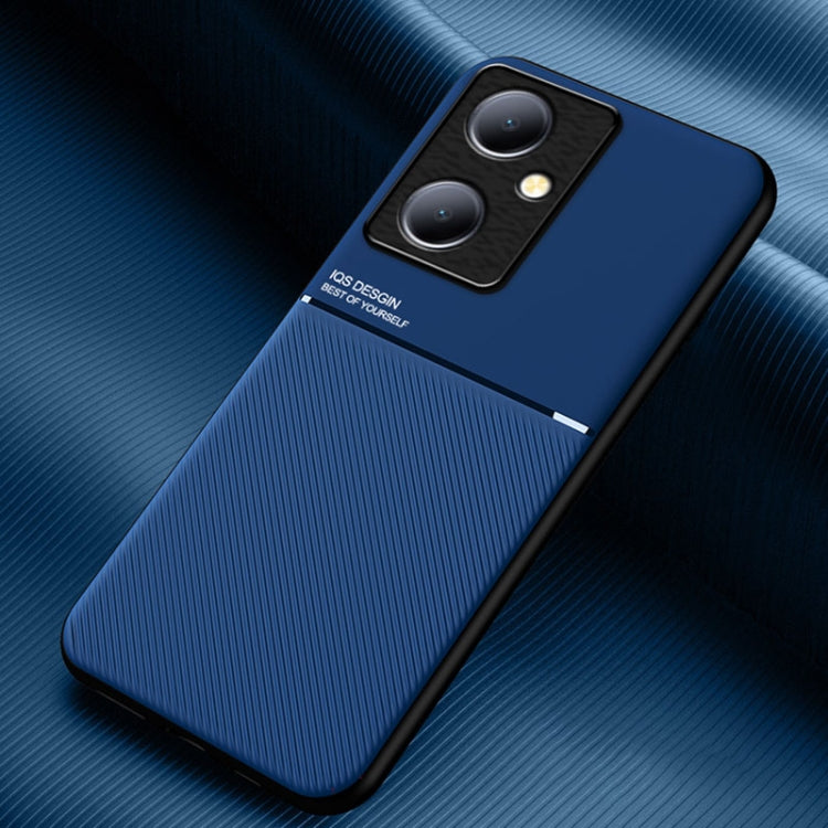 Classic Tilt Strip Grain Magnetic PC Hybrid TPU Phone Case, For vivo Y78+, For vivo Y35 4G