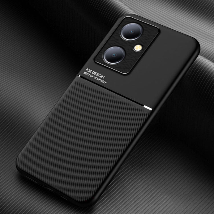 Classic Tilt Strip Grain Magnetic PC Hybrid TPU Phone Case, For vivo Y78+, For vivo Y35 4G