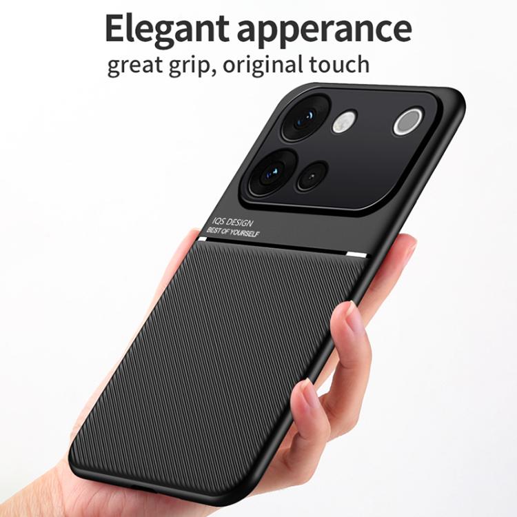 Classic Tilt Strip Grain Magnetic PC Hybrid TPU Phone Case, For vivo S60 5G, For vivo S60 Vitality 5G, For vivo iQOO 15T 5G, For vivo Y31 5G 2025 / Y21d 4G, For vivo iQOO 15, For vivo X300 Pro