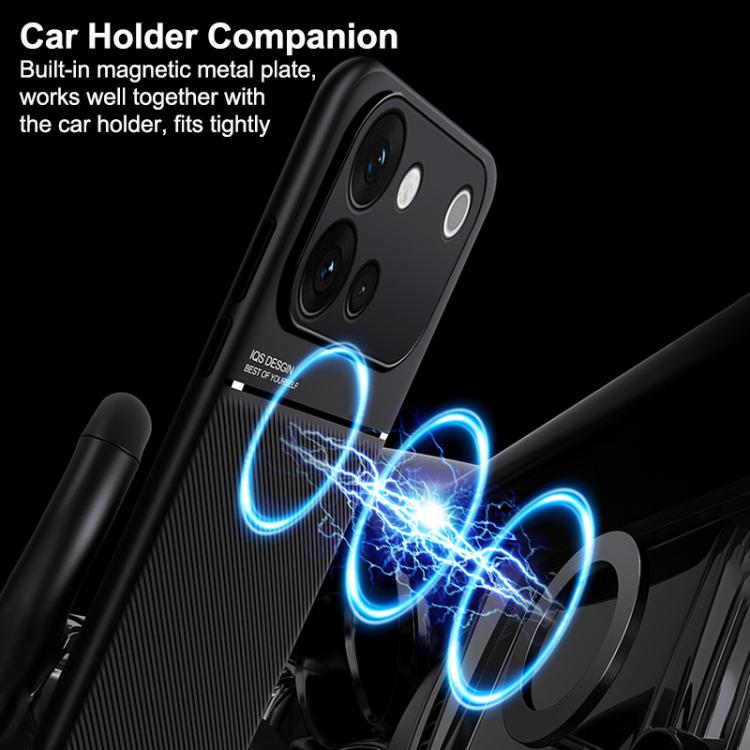 Classic Tilt Strip Grain Magnetic PC Hybrid TPU Phone Case, For vivo S60 5G, For vivo S60 Vitality 5G, For vivo iQOO 15T 5G, For vivo Y31 5G 2025 / Y21d 4G, For vivo iQOO 15, For vivo X300 Pro