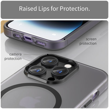 MagSafe Frosted Translucent TPU + PC Full Coverage Phone Case, For iPhone 16 Pro Max, For iPhone 16 Pro Apple Accessories engmag4431 iPhone 16 Pro Max - APEXEL INDIA - Mobile Lens - Mobile Camera Lens - Cellphone Accessories - Phone Lens - Smartphone Lens