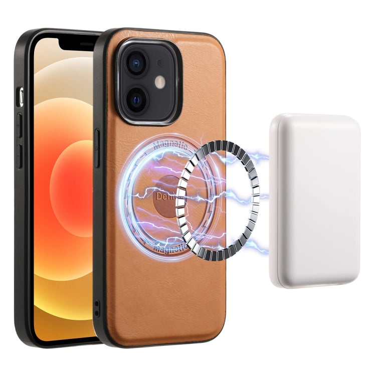 Denior Cowhide Texture Leather MagSafe Phone Case, For iPhone 13 Pro Max, For iPhone 13 Pro, For iPhone 12/12 Pro, For iPhone 12 Pro Max Apple Accessories engden4475 More iPhone Cases - Denior - Mobile Lens - Mobile Camera Lens - Cellphone Accessories - Phone Lens - Smartphone Lens
