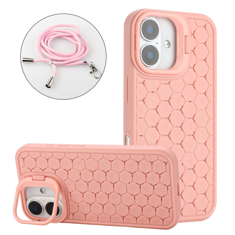 Honeycomb Radiating Lens Holder Magsafe Phone Case with Lanyard, For iPhone 16 Pro Max, For iPhone 16 Pro, For iPhone 16 Plus, For iPhone 16 Apple Accessories enghon4481 iPhone 16 Pro Max - APEXEL INDIA - Mobile Lens - Mobile Camera Lens - Cellphone Accessories - Phone Lens - Smartphone Lens