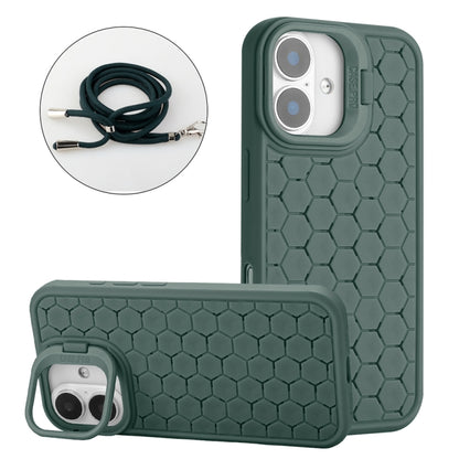 Honeycomb Radiating Lens Holder Magsafe Phone Case with Lanyard, For iPhone 16 Pro Max, For iPhone 16 Pro, For iPhone 16 Plus, For iPhone 16 Apple Accessories enghon4481 iPhone 16 Pro Max - APEXEL INDIA - Mobile Lens - Mobile Camera Lens - Cellphone Accessories - Phone Lens - Smartphone Lens