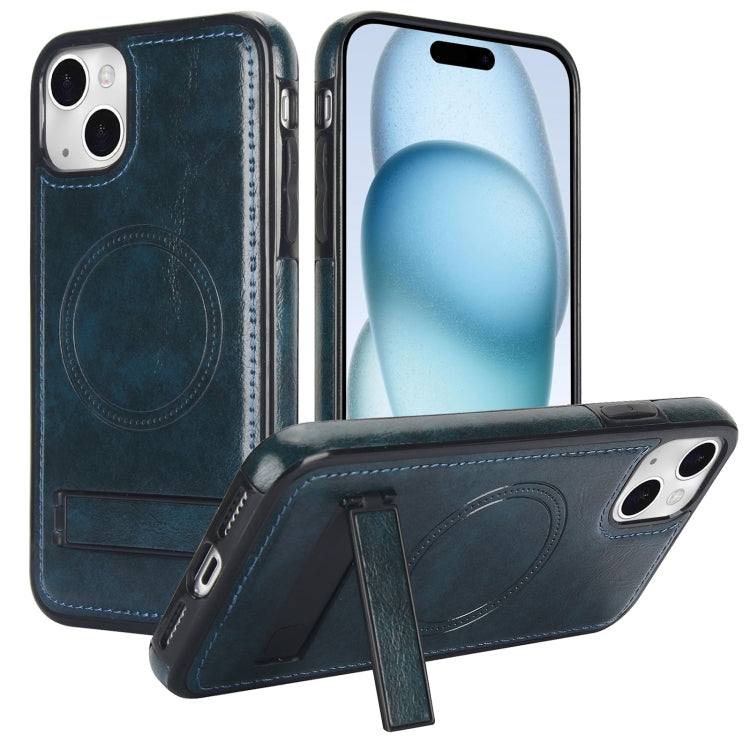 Retro Leather Invisible Stand MagSafe Phone Case, For iPhone 15, For iPhone 14 Plus, For iPhone 14 Apple Accessories engret4514 iPhone 15 - APEXEL INDIA - Mobile Lens - Mobile Camera Lens - Cellphone Accessories - Phone Lens - Smartphone Lens