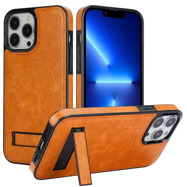Retro Leather Invisible Stand MagSafe Phone Case, For iPhone 14 Pro, For iPhone 14 Pro Max, For iPhone 13 Pro Max Apple Accessories engret4514 iPhone 14 Pro - APEXEL INDIA - Mobile Lens - Mobile Camera Lens - Cellphone Accessories - Phone Lens - Smartphone Lens