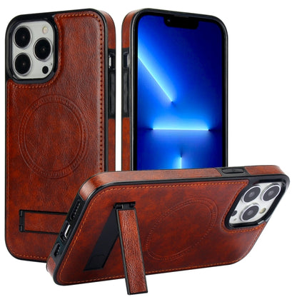 Retro Leather Invisible Stand MagSafe Phone Case, For iPhone 14 Pro, For iPhone 14 Pro Max, For iPhone 13 Pro Max Apple Accessories engret4514 iPhone 14 Pro - APEXEL INDIA - Mobile Lens - Mobile Camera Lens - Cellphone Accessories - Phone Lens - Smartphone Lens