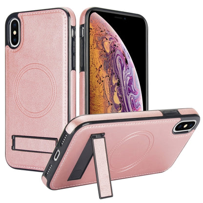 Retro Leather Invisible Stand MagSafe Phone Case, For iPhone X / XS, For iPhone XR, For iPhone XS Max Apple Accessories engret4495 More iPhone Cases - APEXEL INDIA - Mobile Lens - Mobile Camera Lens - Cellphone Accessories - Phone Lens - Smartphone Lens