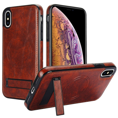 Retro Leather Invisible Stand MagSafe Phone Case, For iPhone X / XS, For iPhone XR, For iPhone XS Max Apple Accessories engret4495 More iPhone Cases - APEXEL INDIA - Mobile Lens - Mobile Camera Lens - Cellphone Accessories - Phone Lens - Smartphone Lens