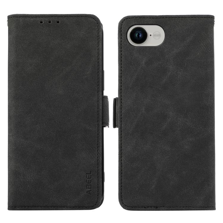 ABEEL Frosted Magnetic RFID Leather Phone Case, For iPhone 18 Pro / 17 Pro, For iPhone 18 Pro Max / 17 Pro Max, For iPhone 16e / 17e, For iPhone 17