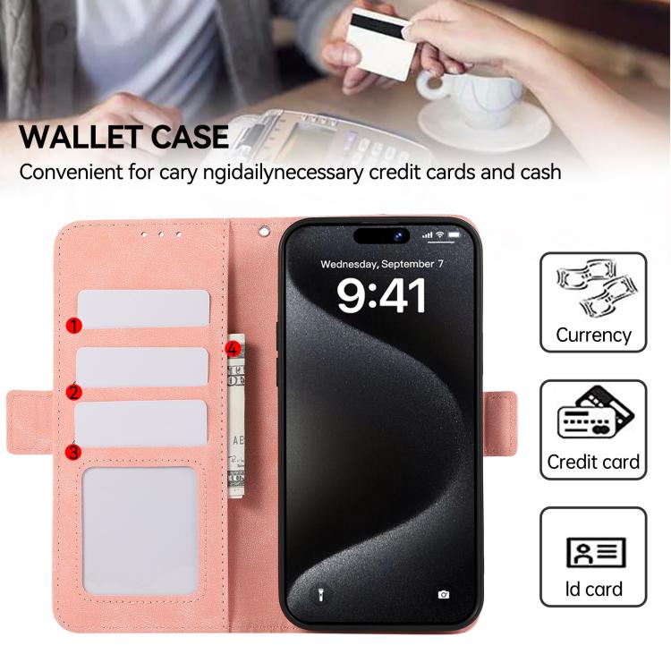 ABEEL Frosted Magnetic RFID Leather Phone Case, For iPhone 18 Pro / 17 Pro, For iPhone 18 Pro Max / 17 Pro Max, For iPhone 16e / 17e, For iPhone 17