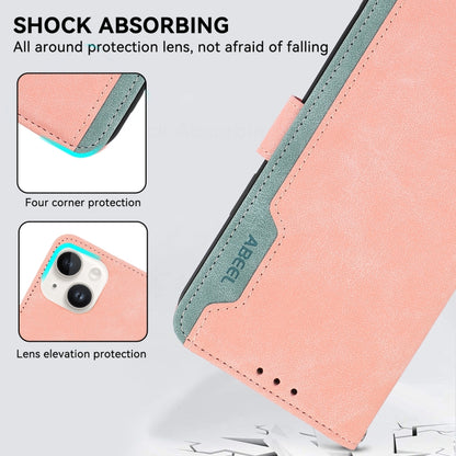 ABEEL Color Block Magnetic RFID Leather Phone Case, For iPhone 15, For iPhone 14 Plus, For iPhone 14, For iPhone 14 Pro Apple Accessories engabe3769 - APEXEL INDIA - Mobile Lens - Mobile Camera Lens - Cellphone Accessories - Phone Lens - Smartphone Lens