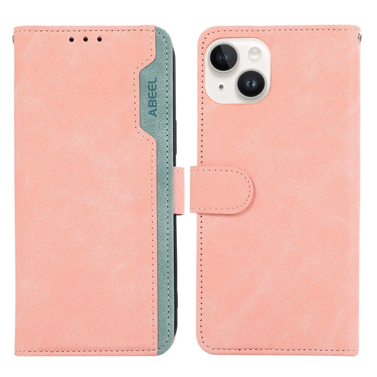 ABEEL Color Block Magnetic RFID Leather Phone Case, For iPhone 15, For iPhone 14 Plus, For iPhone 14, For iPhone 14 Pro Apple Accessories engabe3769 - APEXEL INDIA - Mobile Lens - Mobile Camera Lens - Cellphone Accessories - Phone Lens - Smartphone Lens