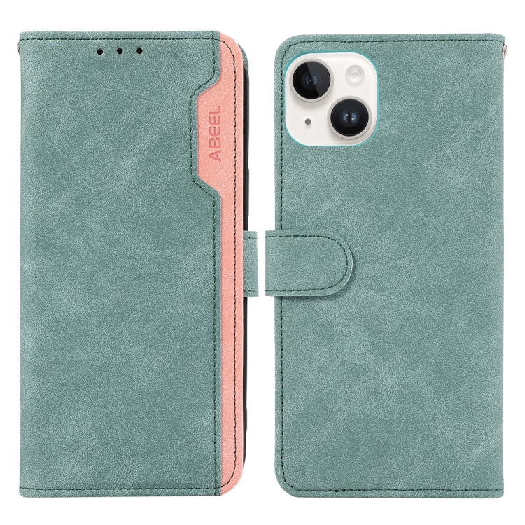 ABEEL Color Block Magnetic RFID Leather Phone Case, For iPhone 15, For iPhone 14 Plus, For iPhone 14, For iPhone 14 Pro Apple Accessories engabe3769 - APEXEL INDIA - Mobile Lens - Mobile Camera Lens - Cellphone Accessories - Phone Lens - Smartphone Lens