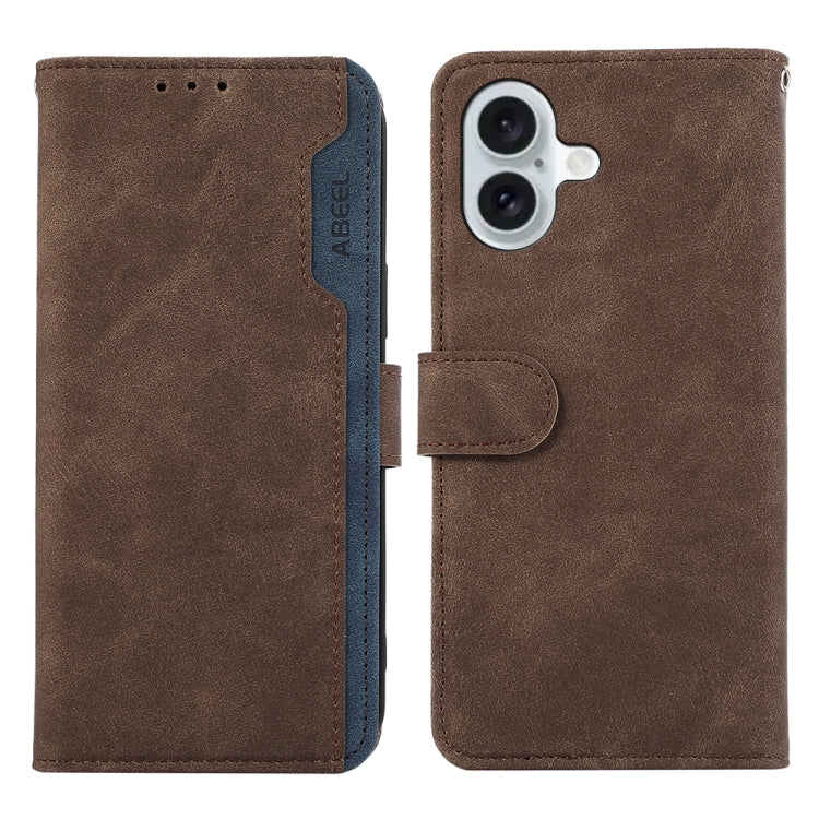 ABEEL Color Block Magnetic RFID Leather Phone Case, For iPhone 16, For iPhone 15 Pro Max, For iPhone 15 Pro, For iPhone 15 Plus Apple Accessories engabe3767 - APEXEL INDIA - Mobile Lens - Mobile Camera Lens - Cellphone Accessories - Phone Lens - Smartphone Lens