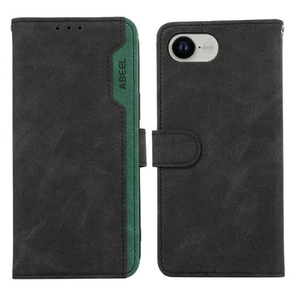 ABEEL Color Block Magnetic RFID Leather Phone Case, For iPhone 18 Pro / 17 Pro, For iPhone 18 Pro Max / 17 Pro Max, For iPhone 16e / 17e, For iPhone 17