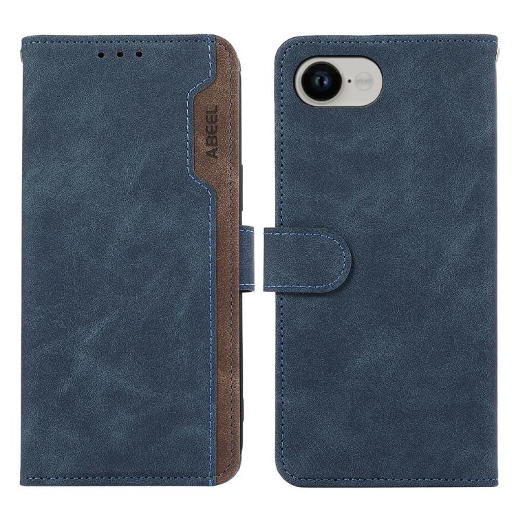 ABEEL Color Block Magnetic RFID Leather Phone Case, For iPhone 18 Pro / 17 Pro, For iPhone 18 Pro Max / 17 Pro Max, For iPhone 16e / 17e, For iPhone 17
