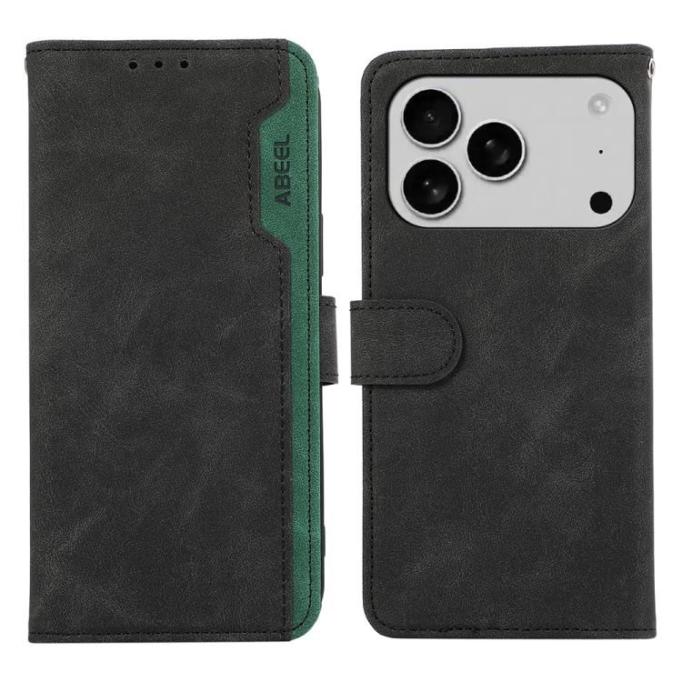 ABEEL Color Block Magnetic RFID Leather Phone Case, For iPhone 17 Pro Max, For iPhone 17 Pro, For iPhone 17, For iPhone Air Apple Accessories - APEXEL INDIA - Mobile Lens - Mobile Camera Lens - Cellphone Accessories - Phone Lens - Smartphone Lens