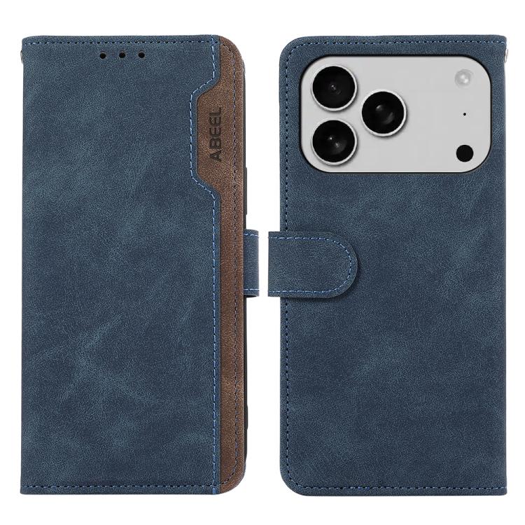 ABEEL Color Block Magnetic RFID Leather Phone Case, For iPhone 16e / 17e, For iPhone 17 Pro Max, For iPhone 17 Pro, For iPhone 17 Apple Accessories - APEXEL INDIA - Mobile Lens - Mobile Camera Lens - Cellphone Accessories - Phone Lens - Smartphone Lens