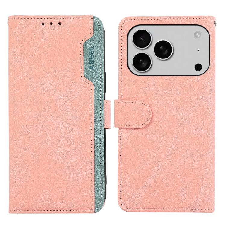 ABEEL Color Block Magnetic RFID Leather Phone Case, For iPhone 16e / 17e, For iPhone 17 Pro Max, For iPhone 17 Pro, For iPhone 17 Apple Accessories - APEXEL INDIA - Mobile Lens - Mobile Camera Lens - Cellphone Accessories - Phone Lens - Smartphone Lens
