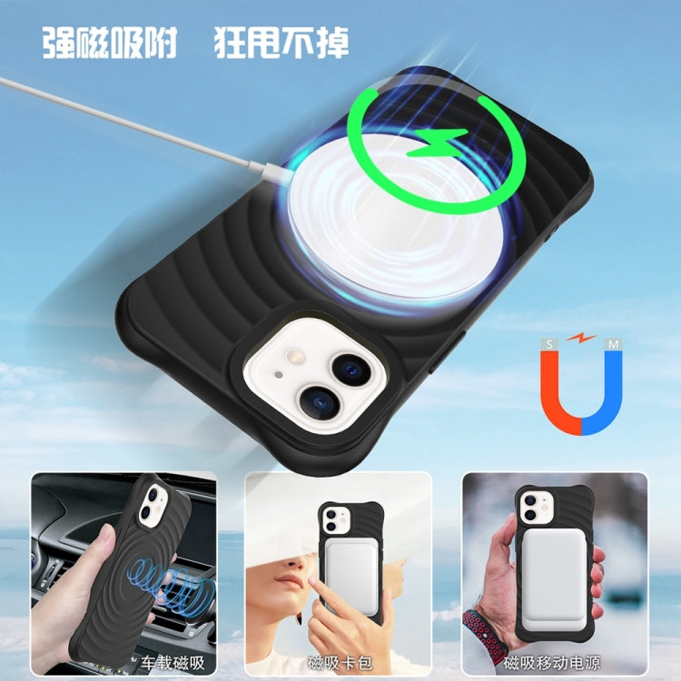 Wave Texture MagSafe Magnetic Liquid Silicone Phone Case, For iPhone 12 mini Apple Accessories engwav5657 More iPhone Cases - APEXEL INDIA - Mobile Lens - Mobile Camera Lens - Cellphone Accessories - Phone Lens - Smartphone Lens