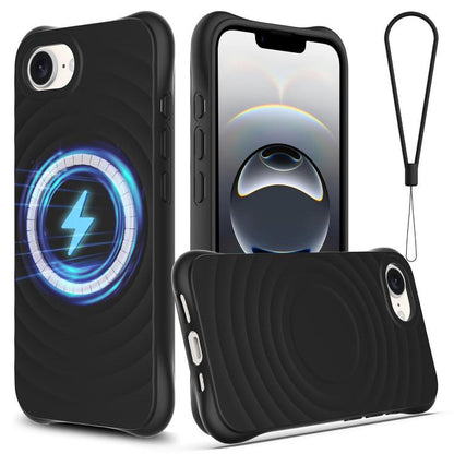 Wave Texture MagSafe Magnetic Liquid Silicone Phone Case, For iPhone 16e, For iPhone 16 Pro Max, For iPhone 16 Pro, For iPhone 16 Plus Apple Accessories engwav4560 iPhone 16e - APEXEL INDIA - Mobile Lens - Mobile Camera Lens - Cellphone Accessories - Phone Lens - Smartphone Lens