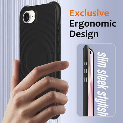 Wave Texture MagSafe Magnetic Liquid Silicone Phone Case, For iPhone 16e, For iPhone 16 Pro Max, For iPhone 16 Pro, For iPhone 16 Plus Apple Accessories engwav4560 iPhone 16e - APEXEL INDIA - Mobile Lens - Mobile Camera Lens - Cellphone Accessories - Phone Lens - Smartphone Lens
