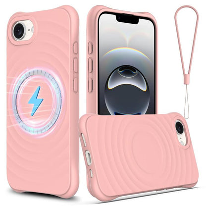Wave Texture MagSafe Magnetic Liquid Silicone Phone Case, For iPhone 16e, For iPhone 16 Pro Max, For iPhone 16 Pro, For iPhone 16 Plus Apple Accessories engwav4560 iPhone 16e - APEXEL INDIA - Mobile Lens - Mobile Camera Lens - Cellphone Accessories - Phone Lens - Smartphone Lens