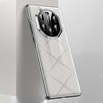 Plain Leather PC Phone Case, For Huawei Mate 40 RS Porsche Design