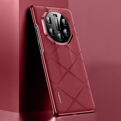 Plain Leather PC Phone Case, For Huawei Mate 40 RS Porsche Design
