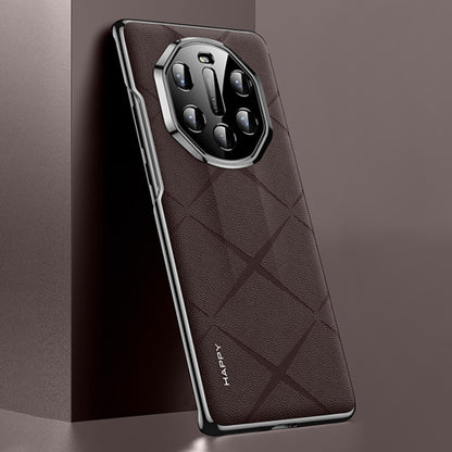 Plain Leather PC Phone Case, For Huawei Mate 40 RS Porsche Design