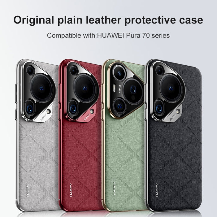 Plain Leather PC Phone Case, For Huawei Mate 40 RS Porsche Design