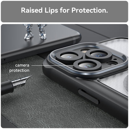 Carbon Fiber Texture MagSafe Translucent Phone Case, For iPhone 11 Pro