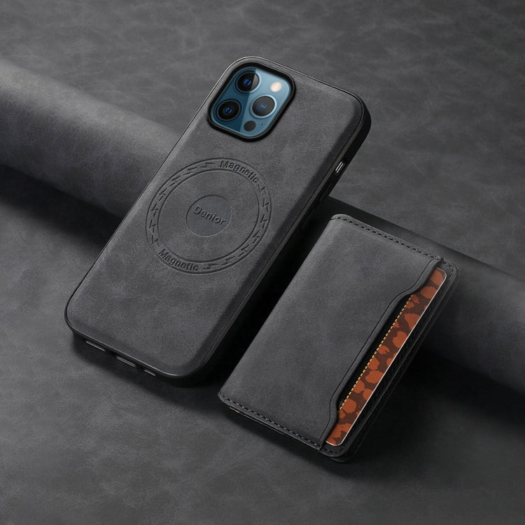 Denior D13 Retro Texture Leather MagSafe Card Bag Phone Case, For iPhone 12 Pro Apple Accessories engden4549 More iPhone Cases - Denior - Mobile Lens - Mobile Camera Lens - Cellphone Accessories - Phone Lens - Smartphone Lens
