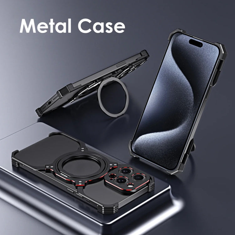 Mechanical Arm Borderless MagSafe Holder Metal Phone Case, For iPhone 15 Pro Max, For iPhone 15 Pro, For iPhone 15 Plus, For iPhone 15 Apple Accessories engmec4559 iPhone 15 Pro Max - APEXEL INDIA - Mobile Lens - Mobile Camera Lens - Cellphone Accessories - Phone Lens - Smartphone Lens