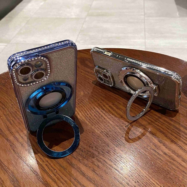 Gradient Glitter Diamond Plated Holder Magsafe Phone Case, For iPhone 15 Pro Max, For iPhone 15 Pro, For iPhone 15 Plus, For iPhone 15 Apple Accessories enggra4602 iPhone 15 Pro Max - APEXEL INDIA - Mobile Lens - Mobile Camera Lens - Cellphone Accessories - Phone Lens - Smartphone Lens