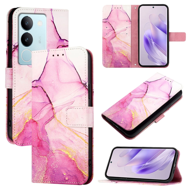 PT003 Marble Pattern Flip Leather Phone Case, For vivo Y36 5G Global / Y36 4G Global&amp;India, For vivo Y27 5G / Y27s 4G Global, For vivo V29 5G Global / V29 Pro, For vivoy Y17s 4G Global / Y17s 5G India