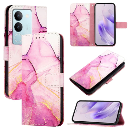 PT003 Marble Pattern Flip Leather Phone Case, For vivo Y36 5G Global / Y36 4G Global&amp;India, For vivo Y27 5G / Y27s 4G Global, For vivo V29 5G Global / V29 Pro, For vivoy Y17s 4G Global / Y17s 5G India