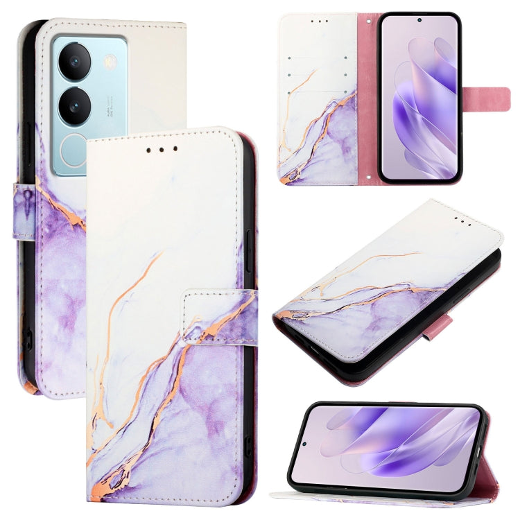 PT003 Marble Pattern Flip Leather Phone Case, For vivo Y36 5G Global / Y36 4G Global&amp;India, For vivo Y27 5G / Y27s 4G Global, For vivo V29 5G Global / V29 Pro, For vivoy Y17s 4G Global / Y17s 5G India