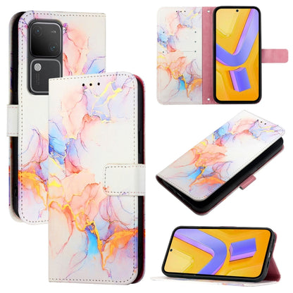 PT003 Marble Pattern Flip Leather Phone Case, For vivo iQOO Z9 / iQOO Z9 Turbo, For vivo Y03 4G Global, For vivo Y100 IDN / Y200e, For vivo V30 / V30 Pro 5G Global