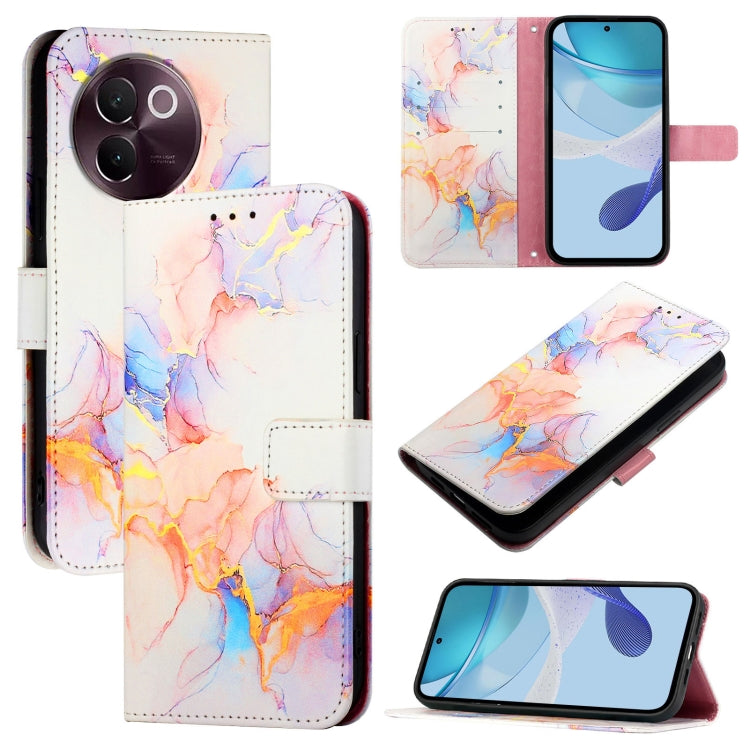 PT003 Marble Pattern Flip Leather Phone Case, For vivo X100s, For vivo Y38 5G, For vivo V30e 5G Global, For vivo iQOO Z9x