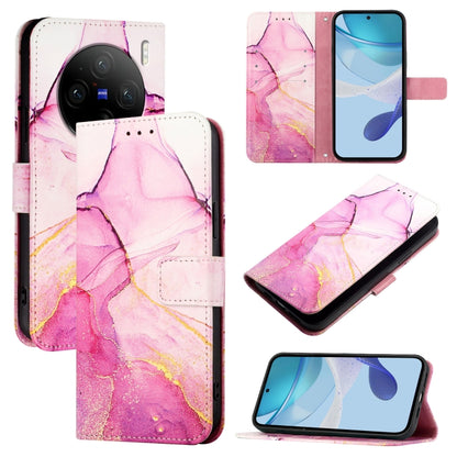 PT003 Marble Pattern Flip Leather Phone Case, For vivo X100s, For vivo Y38 5G, For vivo V30e 5G Global, For vivo iQOO Z9x