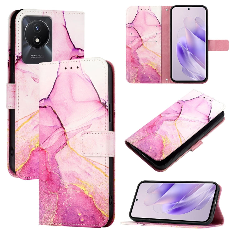 PT003 Marble Pattern Flip Leather Phone Case, For vivo Y02A / Y02 / Y11 2023 / Y02t, For vivo Y78+ / Y78 5G Global / V29 Lite, For vivo Y56 5G / Y16 4G / Y02s 4G, For vivo Y100 5G Global